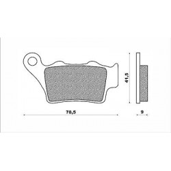 PASTIGLIE FRENO POST. "NEWFREN" YAMAHA