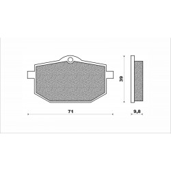 PASTIGLIE FRENO ANT. "SBS" YAMAHA XT 600 4 VALVES '87-'90