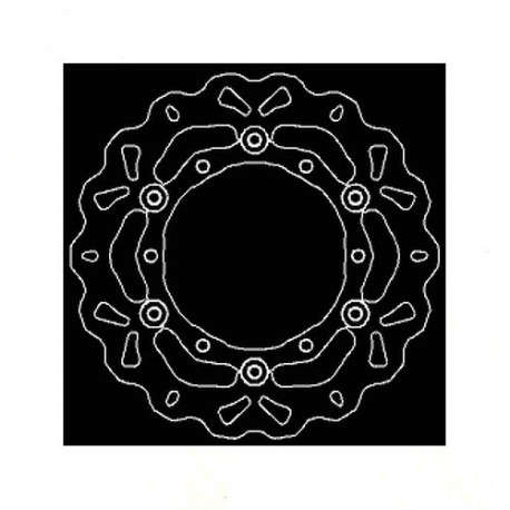 DISCO FRENO ANT. A MARGHERITA "GALFER" T-MAX 500 '08