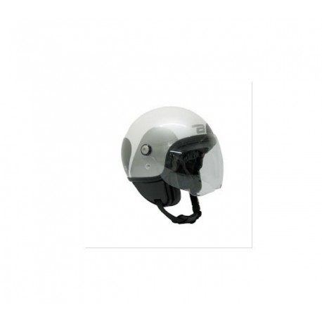CASCO DEMI JET CON VISIERA ALIKE BIANCO TAGLIA L