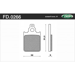 PASTIGLIE FRENO ANTERIORI VESPA PX 125/150/200