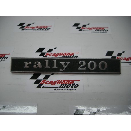 TARGHETTA "RALLY 200" 2 PIOLI 3 MM-INTERASSE 110 MM