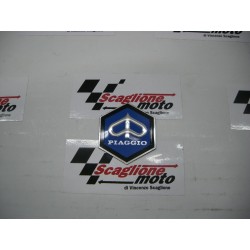 SCUDETTO ALLUMINIO ADESIVO ESAGONO 31 MM "PIAGGIO"