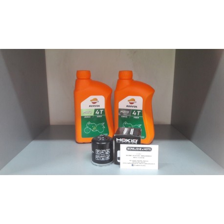 KIT OLIO REPSOL (LT 2) + FILTRO OLIO PEUGEOT SATELIS I.E. 300  '11-'12 