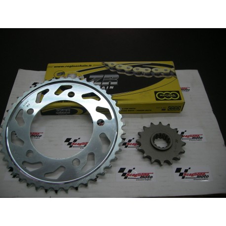 KIT CATENA-CORONA-PIGNONE "REGINA" 16/43 HONDA HORNET 600 '07-'13