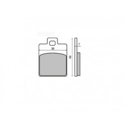 PASTIGLIE FRENO ANT. PIAGGIO LIBERTY-ZIP RST 50