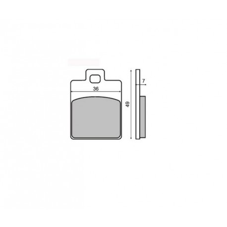 PASTIGLIE FRENO ANT. PIAGGIO LIBERTY-ZIP RST 50