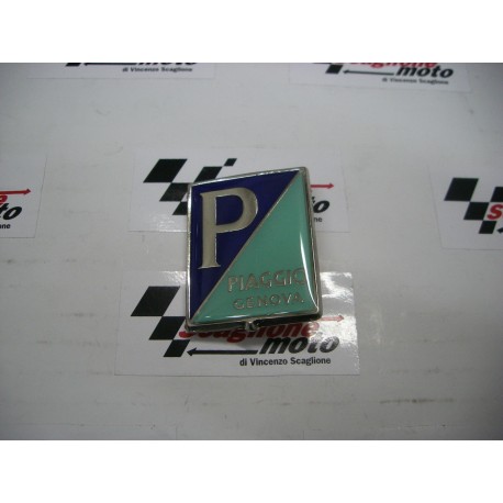 SCUDETTO IN METALLO CON AGGANCI 36X46 MM "PIAGGIO GENOVA"