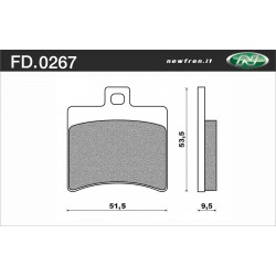 PASTIGLIE FRENO POSTERIORE APRILIA LEONARDO 250/300 
