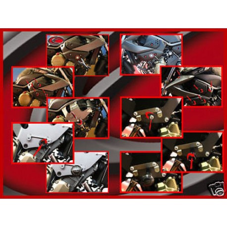 TAMPONI PARATELAIO "EVOTECH" YAMAHA XJ6 '09-'12 