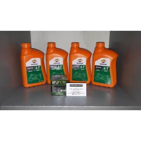 KIT OLIO REPSOL (LT 4) + FILTRO OLIO HONDA CBF600 F '01-'07