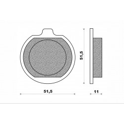 PASTIGLIE FRENO ANT. "FERODO" KAWASAKI Z 1000 SHAFT-ST '79-'81