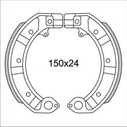 GANASCE FRENO ANT./POST."NEWFREN" PIAGGIO VESPA PK 50-25/VESPA PX 125-150-200 