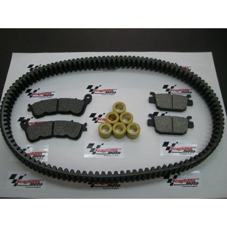 KIT TAGLIANDO HONDA SH 300 (CINGHIA+RULLI+PASTIGLIE ANT. E POST.)