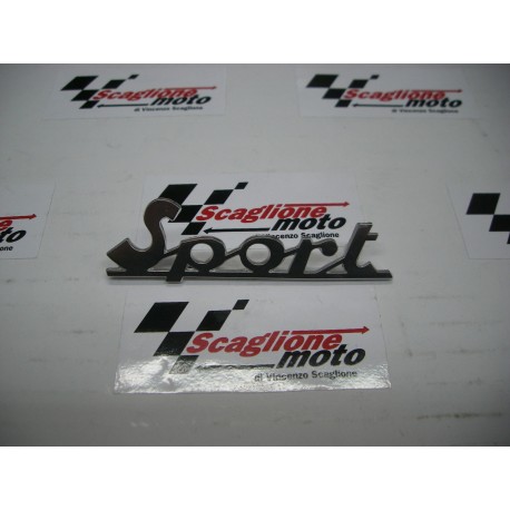 TARGHETTA VESPA "SPORT" 2 PIOLI 3 MM-INERASSE 59 MM