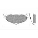 PASTIGLIE FRENO POST. YAMAHA T-MAX 500 '04-'11