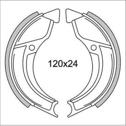 GANASCE FRENO ANT. E POST. "NEWFREN" CICLOMOTORI DIAM.110
