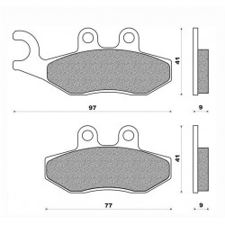 PASTIGLIE FRENO ANTERIORE VESPA GT 125/200-VESPA GTS 125/250/300