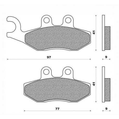 PASTIGLIE FRENO ANTERIORE VESPA GT 125/200-VESPA GTS 125/250/300