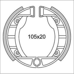 GANASCE FRENO ANT. E POST. "NEWFREN" PIAGGIO BRAVO/CIAO