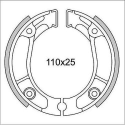 GANASCE FRENO ANT. E POST. "NEWFREN" HONDA 50/125/250