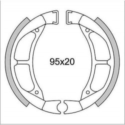GANASCE FRENO ANT. E POST. "NEWFREN" CICLOMOTORI YAMAHA/MBK