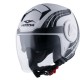 CASCO JET "VEMAR" BREEZE DOPPIA VISIERA BIANCO/NERO/GRIGIO TG. M