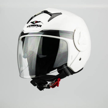 CASCO JET "VEMAR" BREEZE DOPPIA VISIERA BIANCO LUCIDO TG. S
