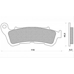 PASTIGLIE FRENO ANT. SINTERIZZATE "NEWFREN" HONDA VARADERO 1000/ABS