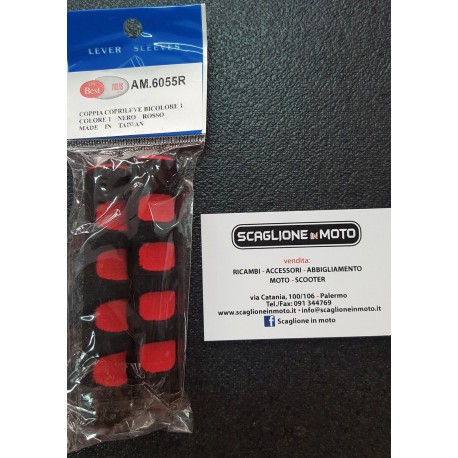 COPRILEVE BICOLORE NERO/ROSSO