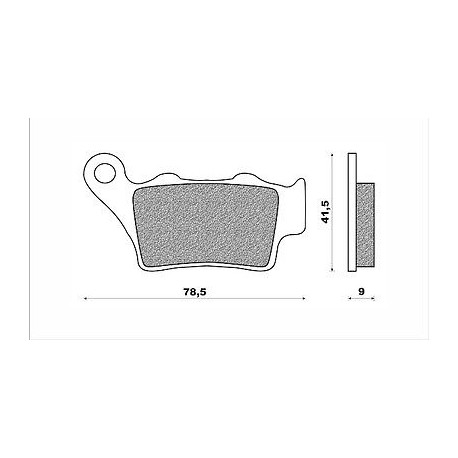 PASTIGLIE FRENO POST. "NEWFREN" BENELLI BX 449/BX 505