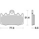 PASTIGLIE FRENO ANT. SINTERIZZATE "SBS" BMW R 850/1100/1150/1200 R-RT-GS