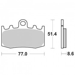 PASTIGLIE FRENO ANT. SINTERIZZATE "SBS" BMW R 850/1100/1150/1200 R-RT-GS