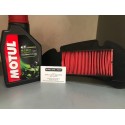 KIT OLIO MOTUL 5100 10W40+FILTRO ARIA HONDA SH 125/150 '05-'12