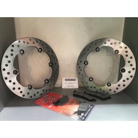 KIT DISCHI FRENO+PASTIGLIE ANT./POST. HONDA SH 300