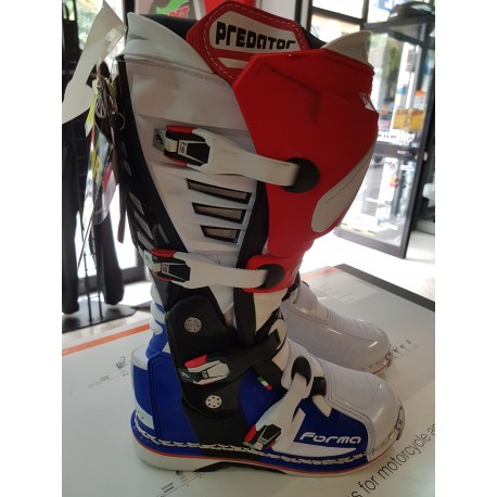 STIVALI OFFROAD "FORMA" PREDATOR BIANCO/ROSSO/BLU TG. 42
