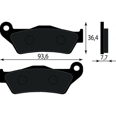 PASTIGLIE FRENO ANT. GILERA NEXUS 500 '03-'08/NEXUS 500 SP '06-'07