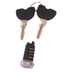 KIT SERRATURA PIAGGIO LIBERTY 50/125/150/200 - VESPA ET2 50 (1 CILINDRETTO 2 CHIAVI)