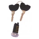 KIT SERRATURA PIAGGIO LIBERTY 50/125/150/200 - VESPA ET2 50 (1 CILINDRETTO 2 CHIAVI)