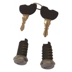 KIT SERRATURA PIAGGIO LIBERTY 50/125/150/200 - VESPA ET2 50 (2 CILINDRETTI 2 CHIAVI)