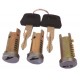 KIT SERRATURA VESPA PX 125/150/200 ARCOBALENO (3 CILINDRETTI 2 CHIAVI)