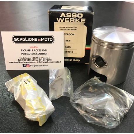 PISTONE ASSO PIAGGIO HEXAGON 125 2T DIAMETRO 55,8