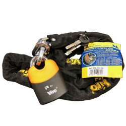 CATENA "FAI BY VIRO" CON LUCCHETTO A GANCIO ESTRAIBILE  ARANCIO