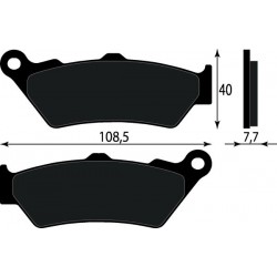 PASTIGLIE FRENO POST. BMW R GS 120/1250