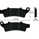 PASTIGLIE FRENO ANT. MALAGUTI MADISON K 400 '02-'04/MADISON S 250 '99-'01