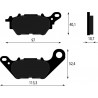 PASTIGLIE FRENO POST. YAMAHA X-MAX 125/300 ABS '18-'19 - MT-03 ABS '16-'19