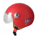 CASCO DEMI-JET BAMBINO "EASY BABY" ROSSO OPACO TAGLIA S