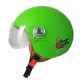 CASCO DEMI-JET BAMBINO "EASY BABY" VERDE OPACO