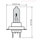 LAMPADA H7 12V 55W BLU