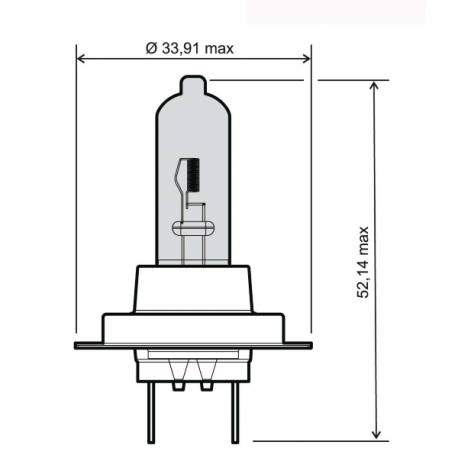 LAMPADA H7 12V 55W BLU